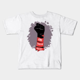 Pro Life Fist Design Kids T-Shirt